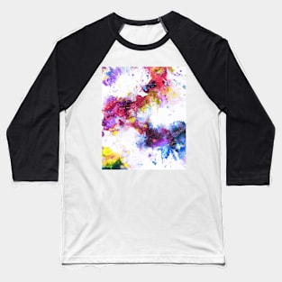 Bright Psychedelic Print Baseball T-Shirt